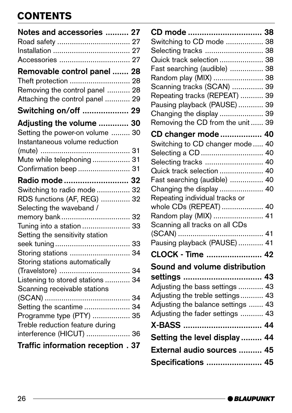 Blaupunkt CD33 User Manual | Page 5 / 25