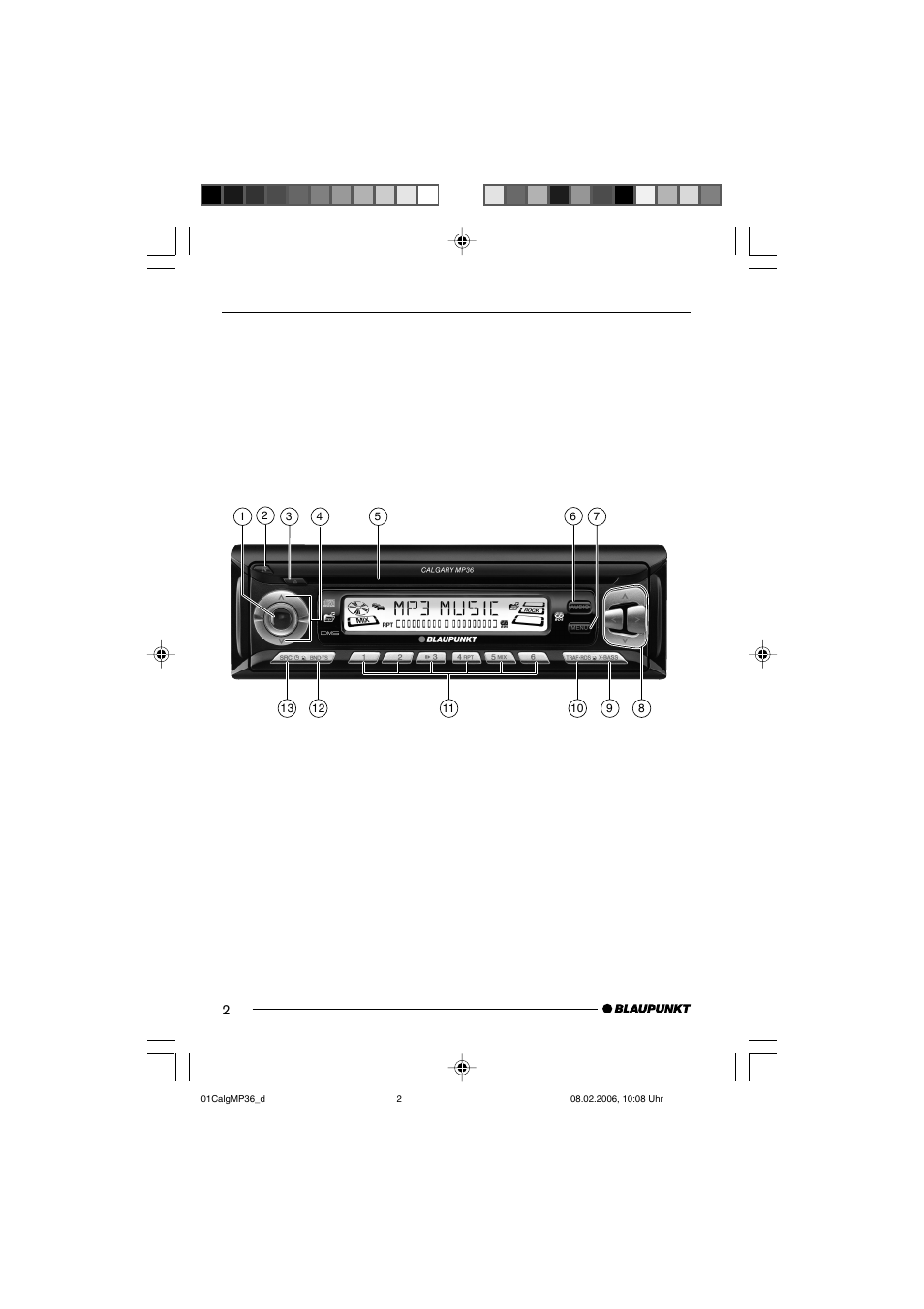 Blaupunkt CALGARY MP36 User Manual | Page 2 / 31