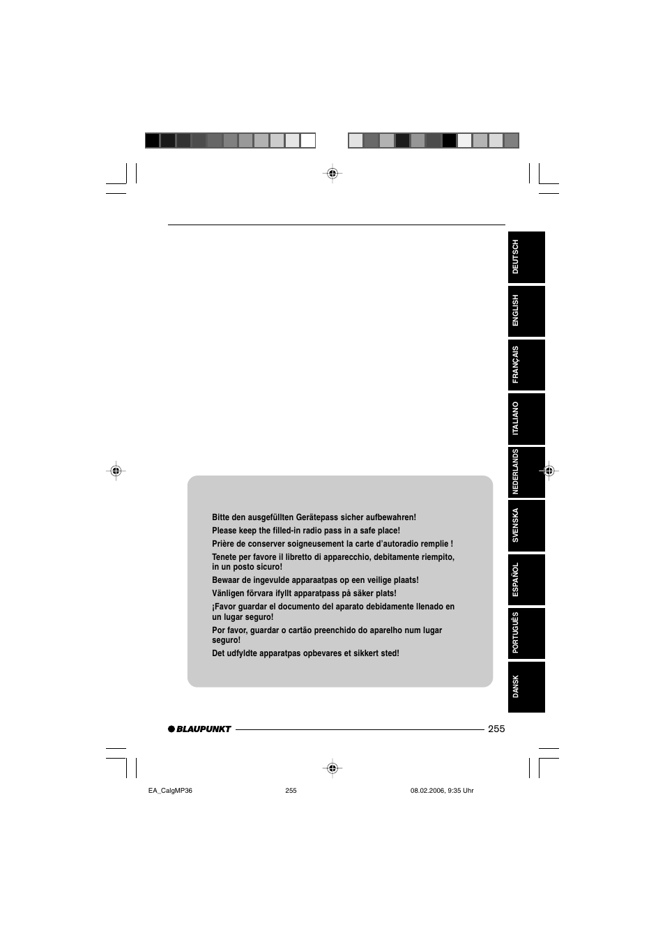 Blaupunkt CALGARY MP36 User Manual | Page 30 / 31