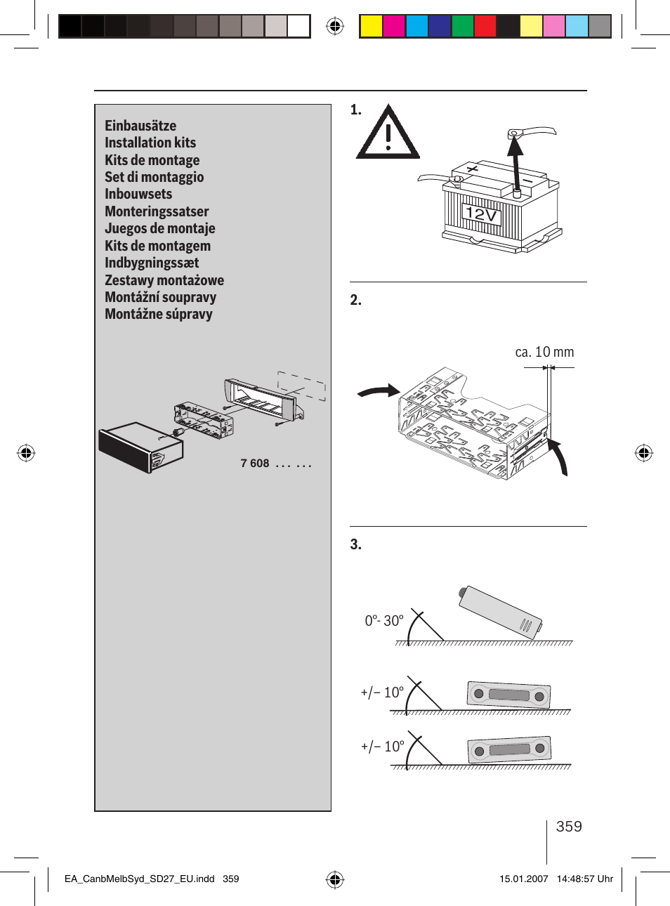 Blaupunkt CANBERRA 7 647 523 310 User Manual | Page 40 / 45