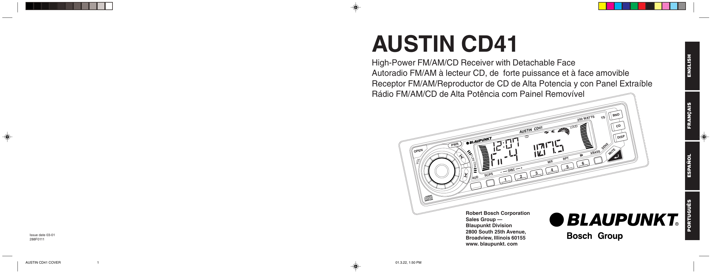 Blaupunkt AUSTIN CD41 User Manual | 15 pages