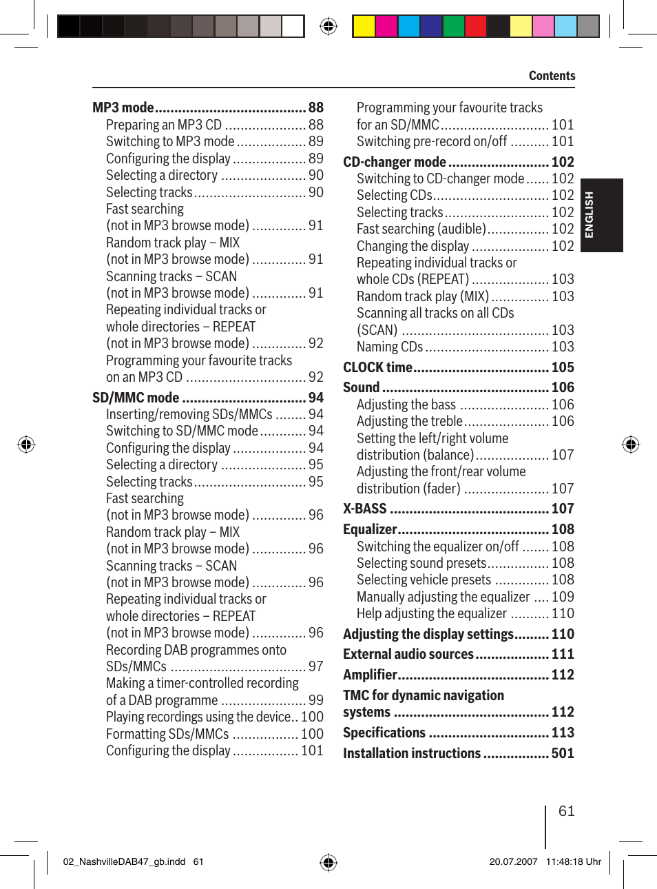 Blaupunkt NASHVILLE DAB47 User Manual | Page 5 / 59