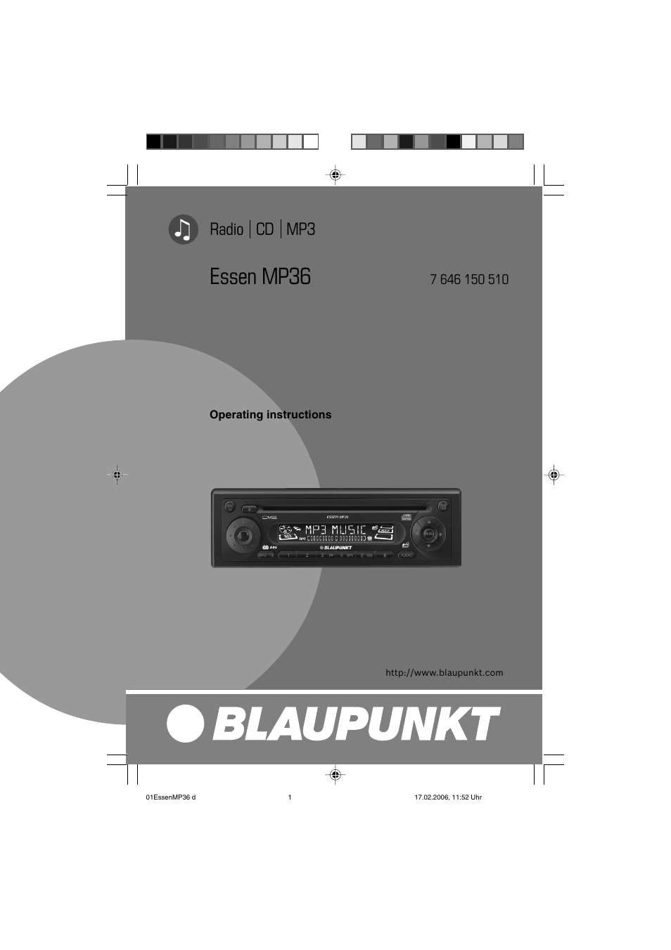 Blaupunkt ESSEN MP36 User Manual | 30 pages