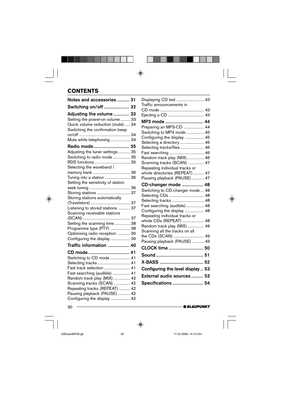 Blaupunkt ESSEN MP36 User Manual | Page 4 / 30