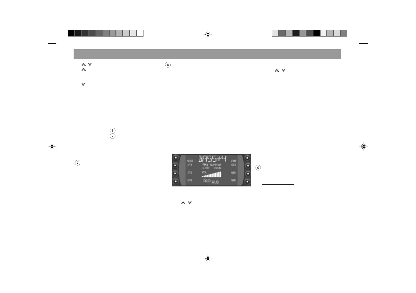 Quick reference | Blaupunkt 2000 DJ User Manual | Page 9 / 44