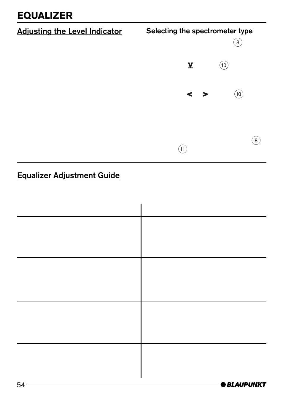 Equalizer | Blaupunkt PALM BEACH C51 User Manual | Page 27 / 30