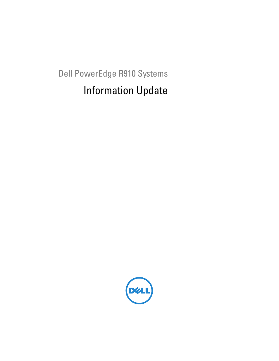 Dell PowerEdge R910 User Manual | 92 pages