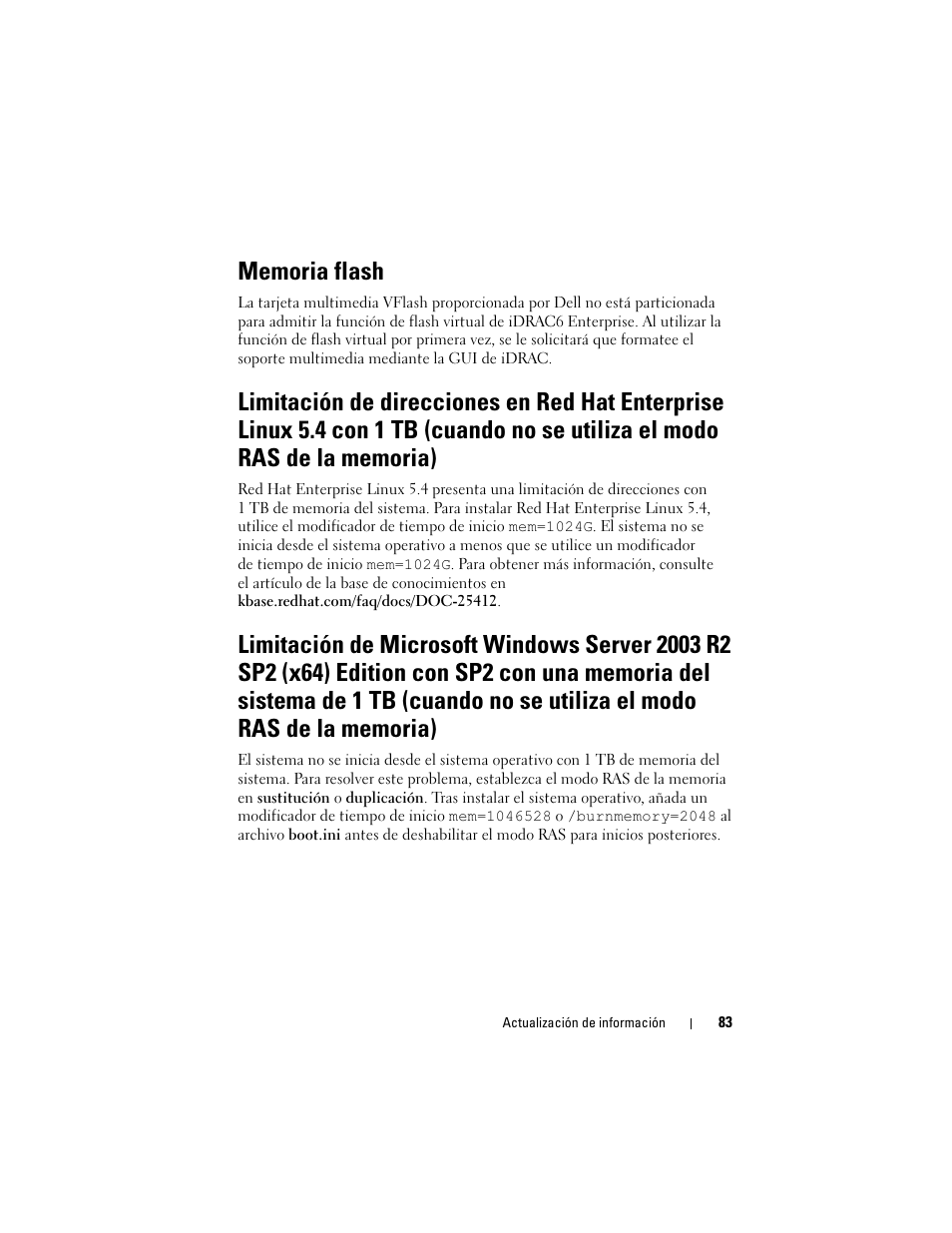 Memoria flash | Dell PowerEdge R910 User Manual | Page 83 / 92