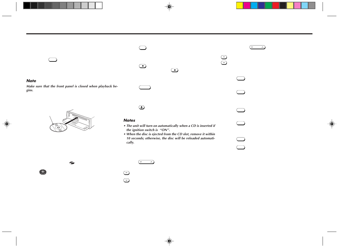 Cd operations, Playing the cd player | Blaupunkt BOSTON CD189 User Manual | Page 7 / 12