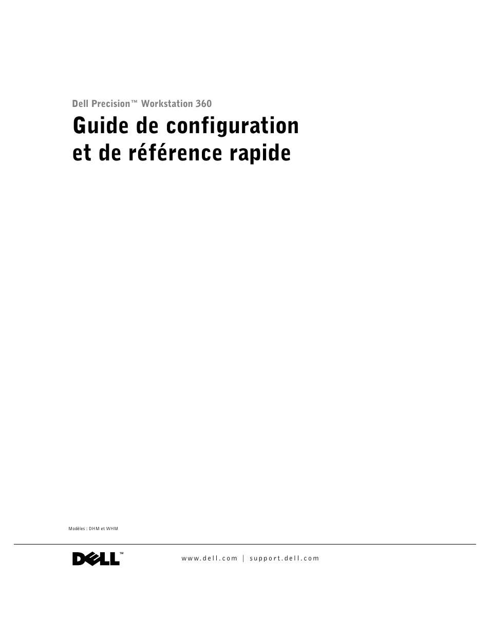 Guide de configuration et de référence rapide | Dell Precision 360 User Manual | Page 35 / 182