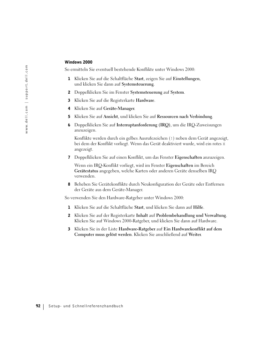 Dell Precision 360 User Manual | Page 92 / 182