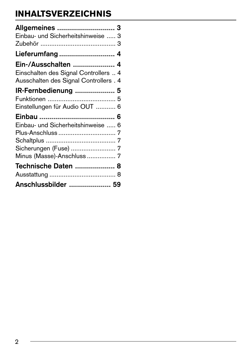 Blaupunkt IVSC-3302 User Manual | Page 2 / 62