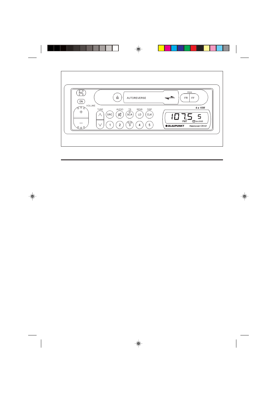 Audio operation | Blaupunkt HANNOVER CR 67 User Manual | Page 13 / 16