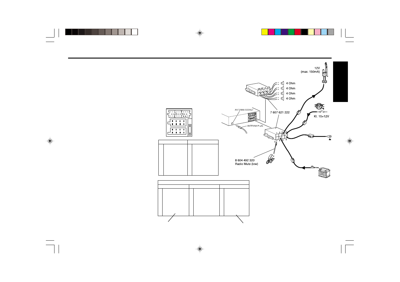 Connections, Connection procedure caution | Blaupunkt porto SILVERSTONE C34 User Manual | Page 10 / 46