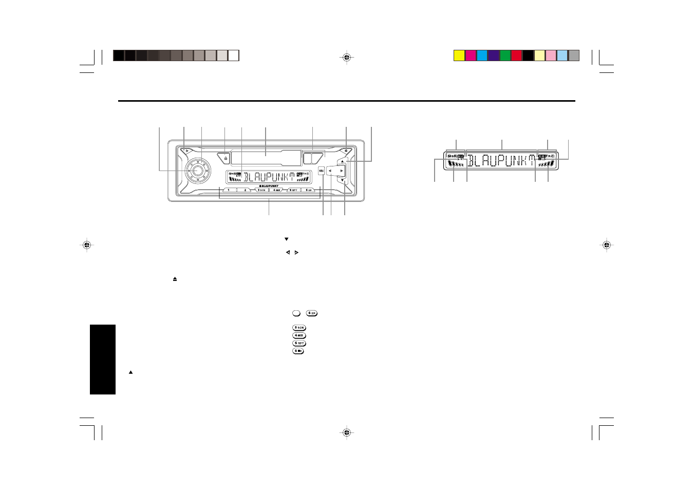 Identificação dos comandos | Blaupunkt porto SILVERSTONE C34 User Manual | Page 36 / 46