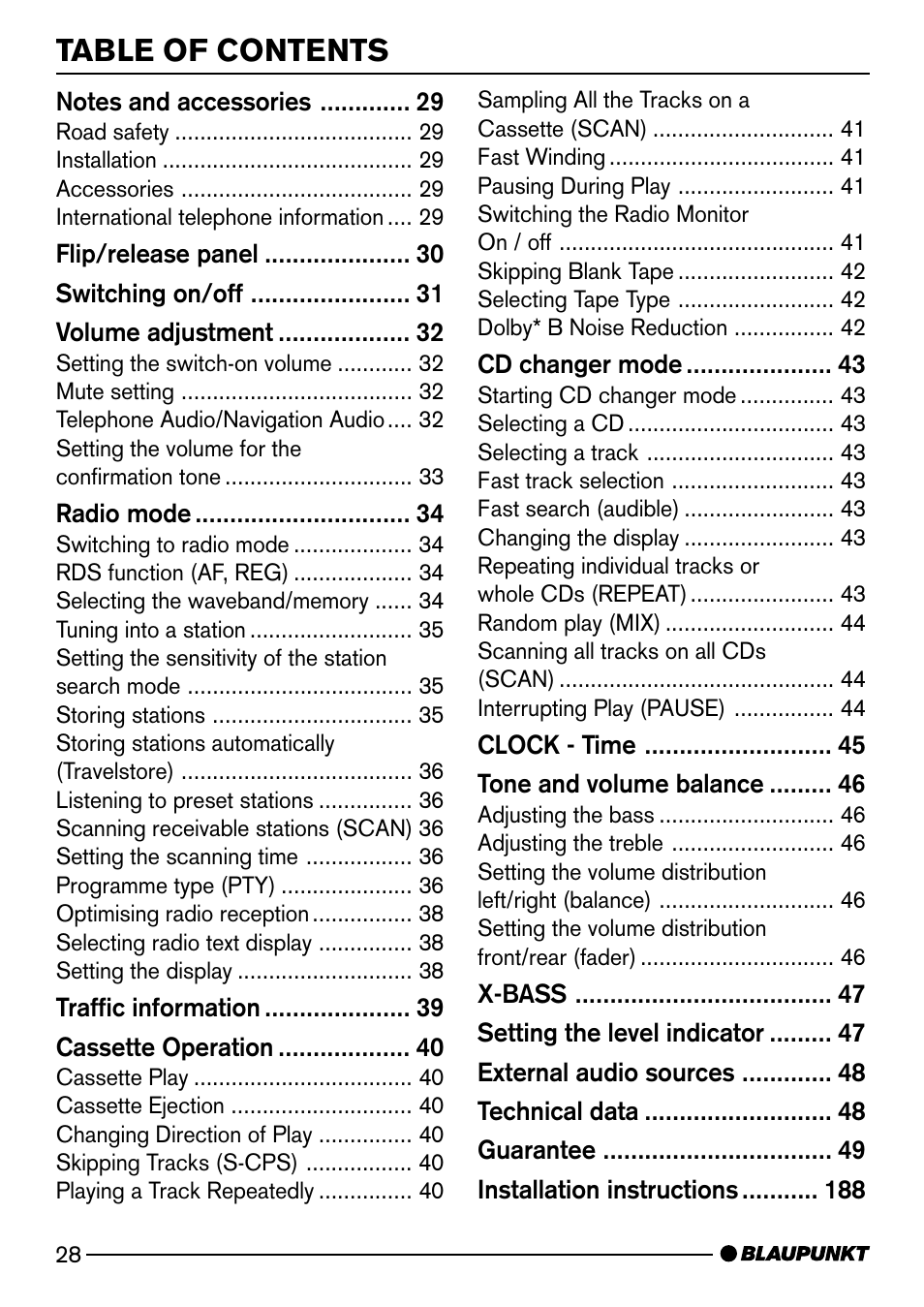 Blaupunkt BOLOGNA DJ51 User Manual | Page 5 / 27