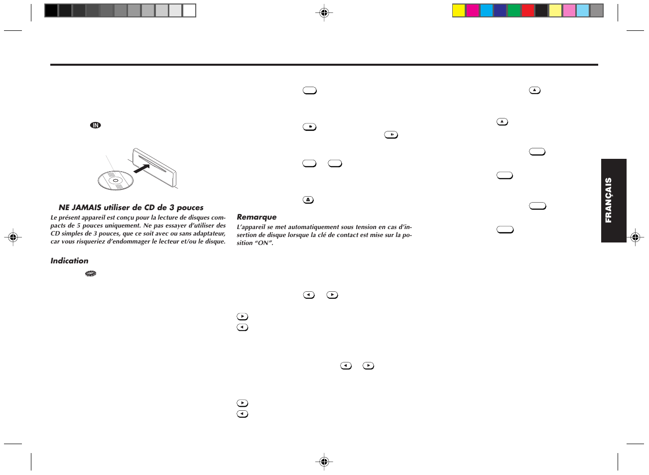 Fonctionnement du lecteur cd, Utilisation du lecteur cd, Lecture d’un cd en divers modes | Blaupunkt RPD 540 User Manual | Page 15 / 37