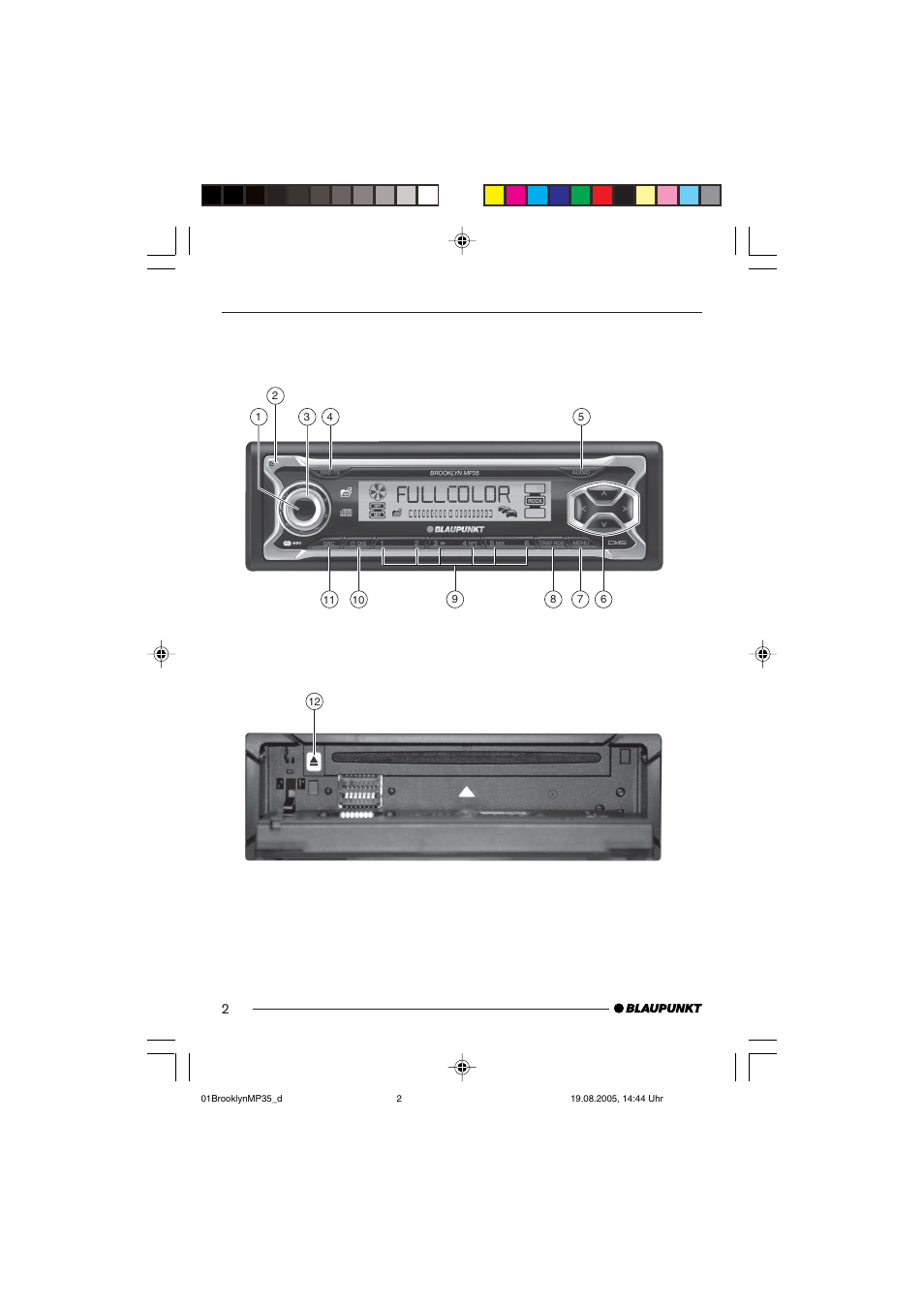 Blaupunkt BROOKLYN MP35 User Manual | Page 2 / 36