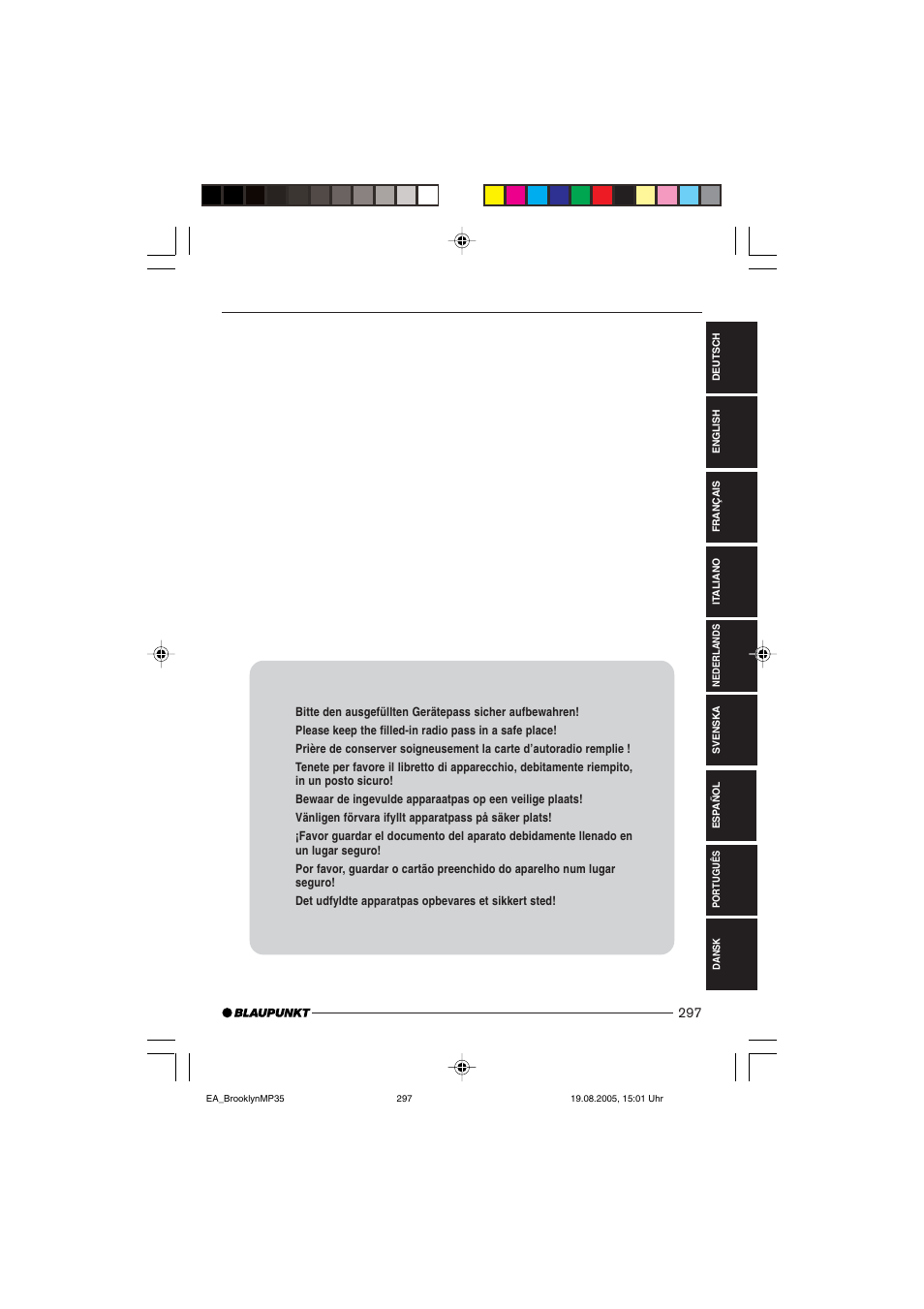 Blaupunkt BROOKLYN MP35 User Manual | Page 35 / 36