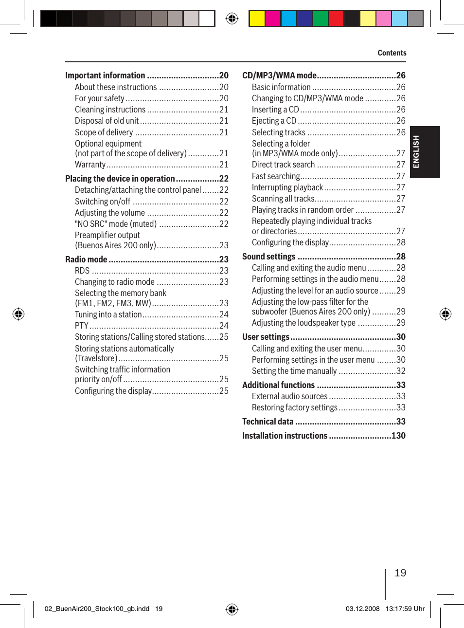 Blaupunkt BUENOS AIRES 200 7 649 020 110 User Manual | Page 19 / 140