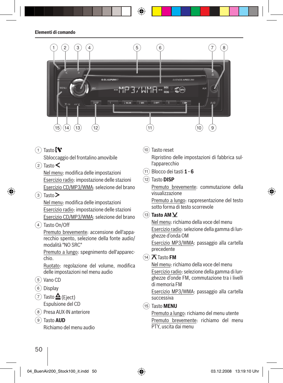 Blaupunkt BUENOS AIRES 200 7 649 020 110 User Manual | Page 50 / 140