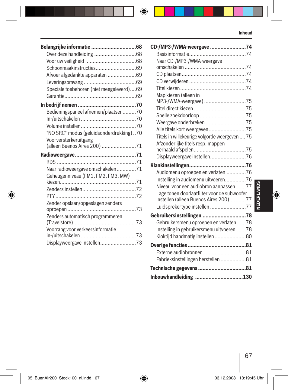 Blaupunkt BUENOS AIRES 200 7 649 020 110 User Manual | Page 67 / 140