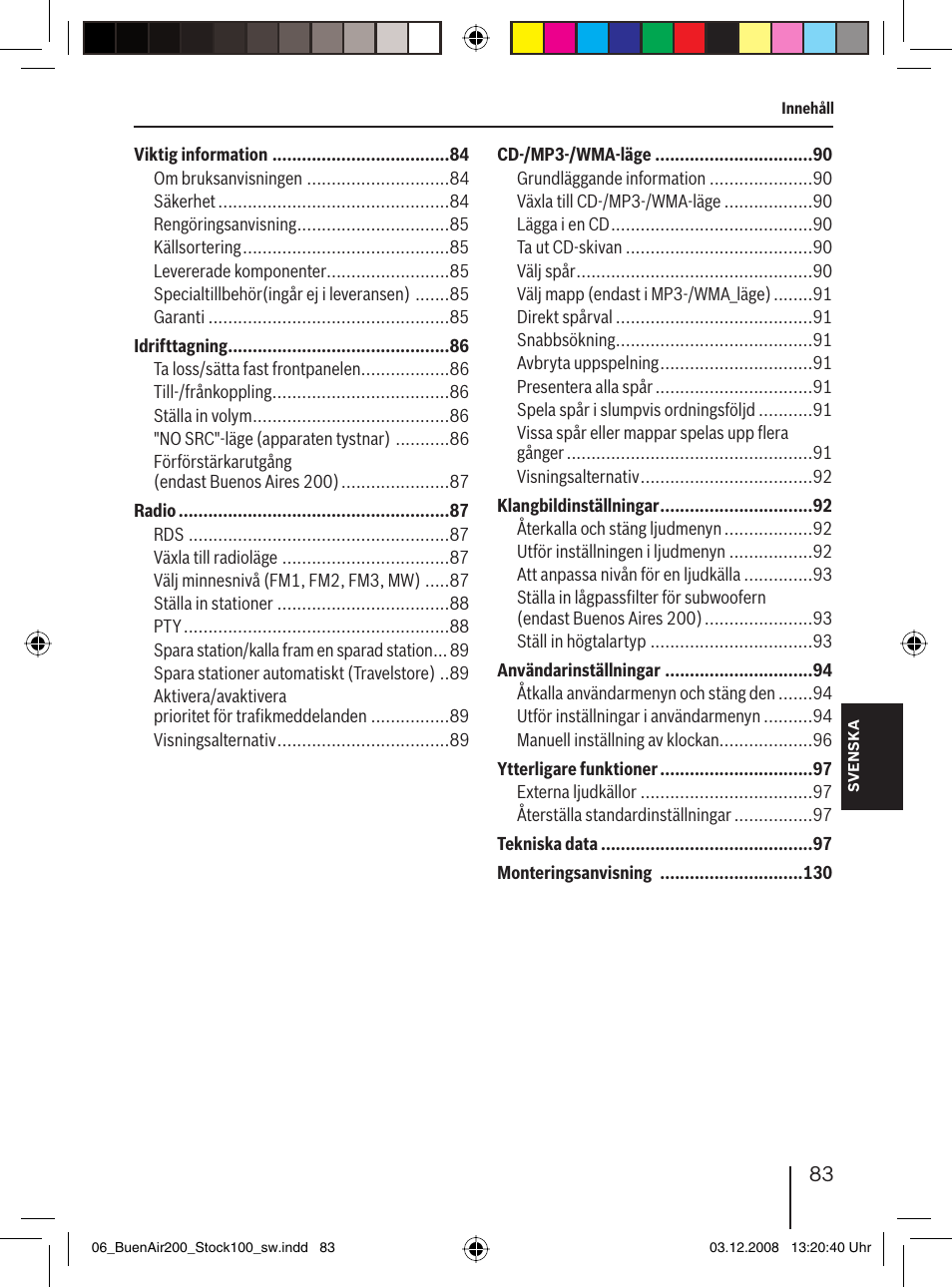 Blaupunkt BUENOS AIRES 200 7 649 020 110 User Manual | Page 83 / 140