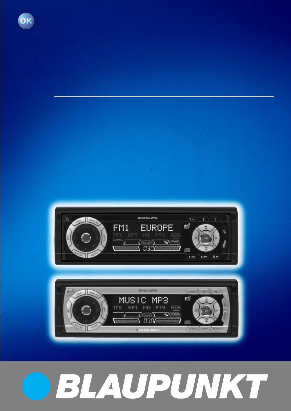 Blaupunkt MODENA MP54 7 644 262 310 User Manual | 35 pages