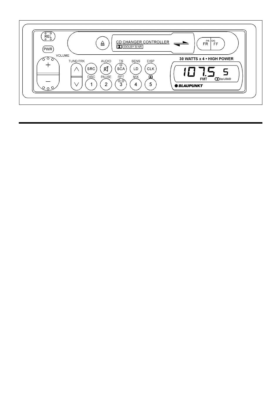 Changer control, When optional changer is connected.) | Blaupunkt Orlando CM 127 User Manual | Page 16 / 18