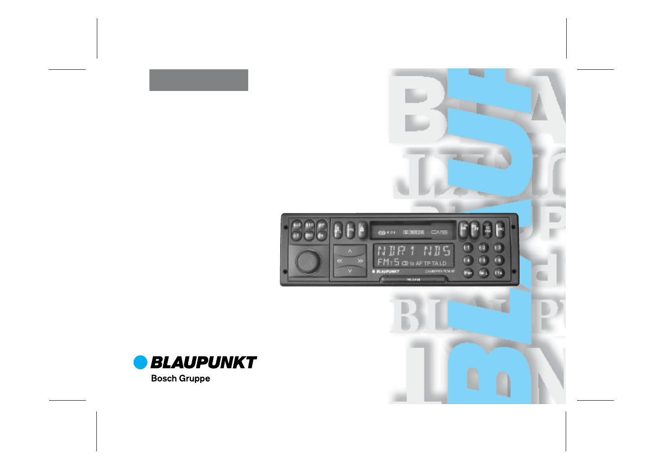 Blaupunkt CANBERRA RCM 85 User Manual | 19 pages