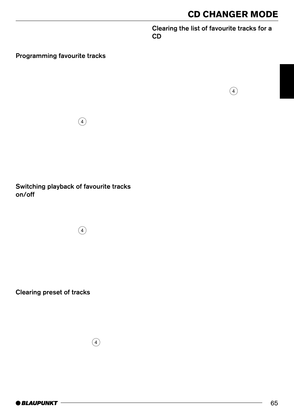 Cd changer mode | Blaupunkt Frankfurt C70 User Manual | Page 29 / 36