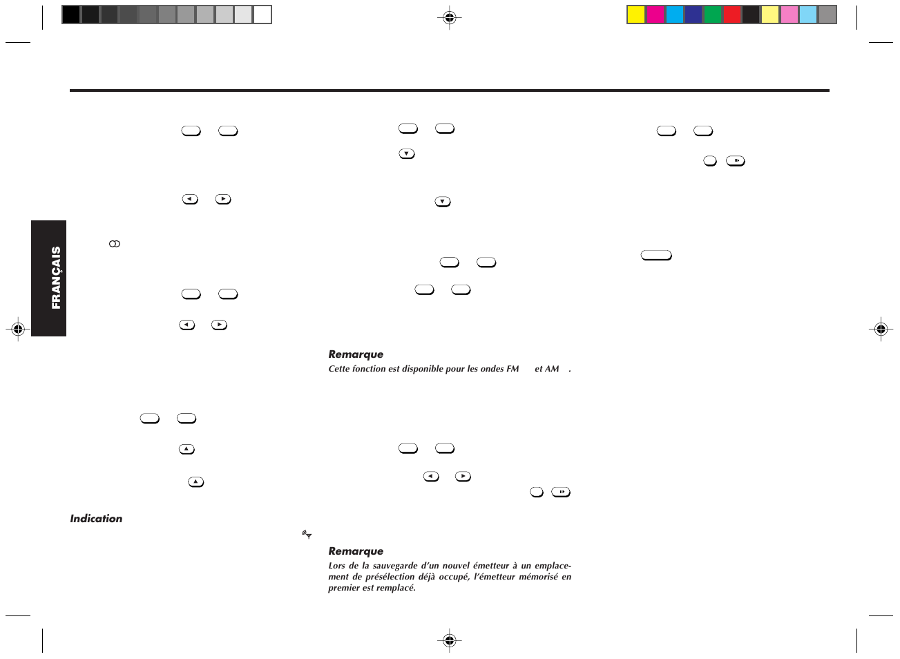 Réception radio, Localisation des émetteurs 1, Syntonisation manuelle 1 | Syntonisation par balayage 1, Mémorisation des émetteurs souhaités uniquement, Réception des émetteurs mémorisés 1, Sélection local/distant (lo/dx) | Blaupunkt RPD 545 User Manual | Page 14 / 37