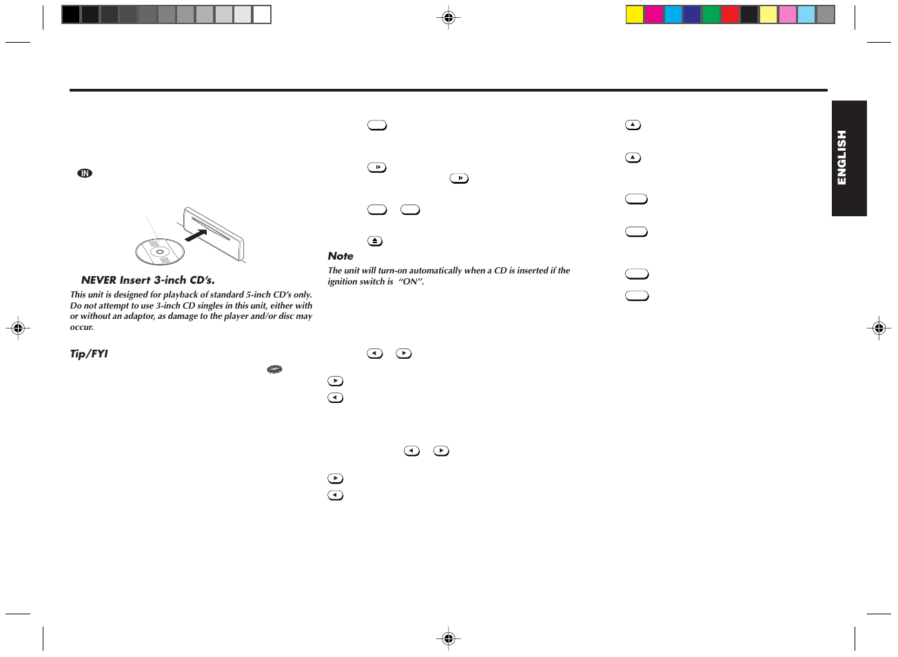 Cd operations, Playing the cd player, Playing a cd in various modes | Blaupunkt RPD 545 User Manual | Page 6 / 37