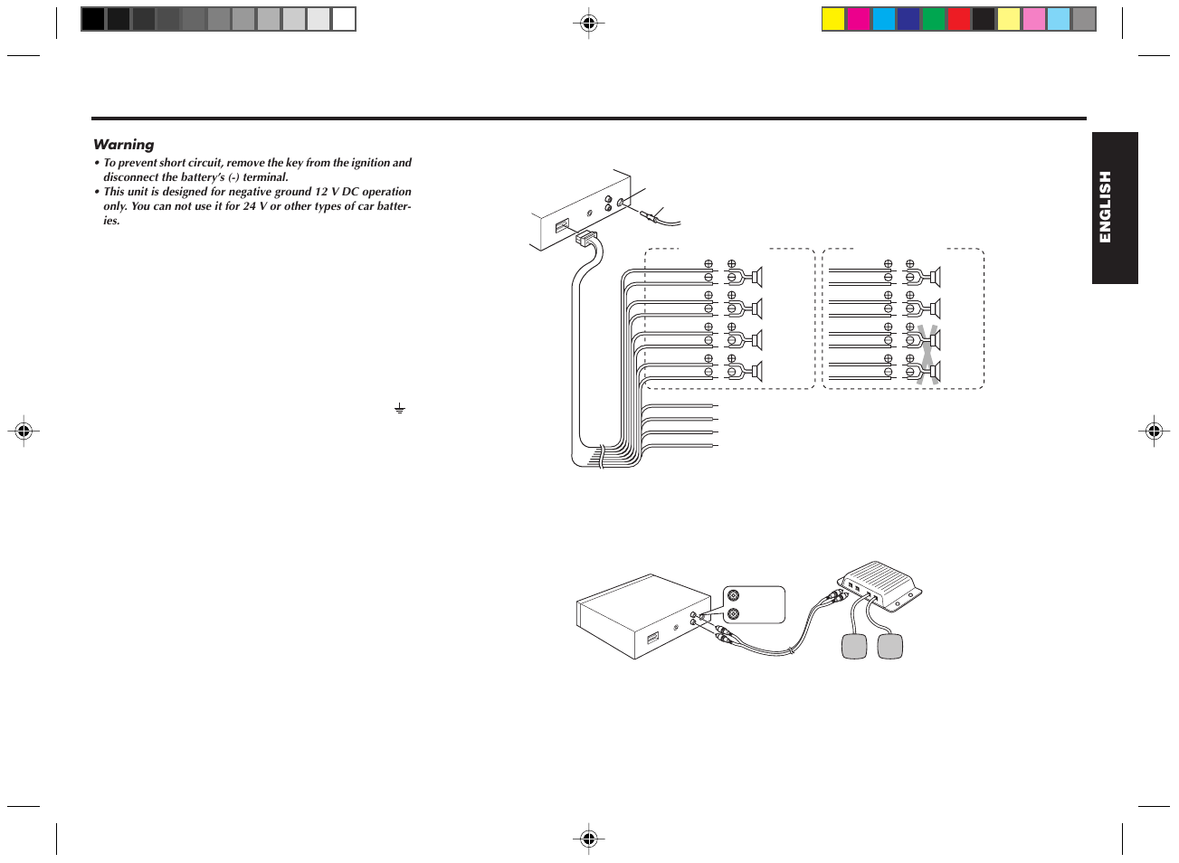 Connections, Connection procedure caution, Preamp out/line out connections | Connection procedure | Blaupunkt RPD 545 User Manual | Page 8 / 37