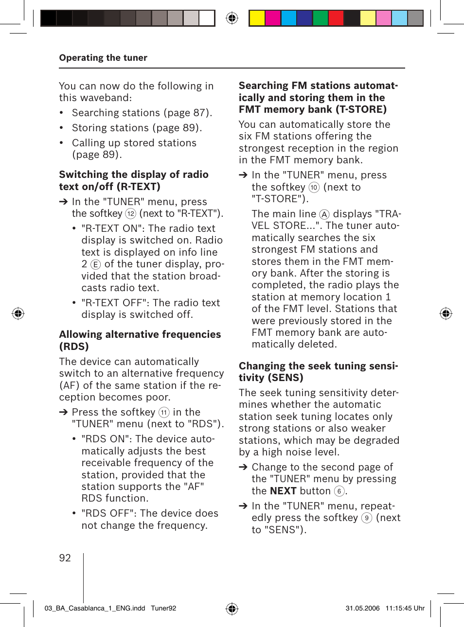 Blaupunkt CASABLANCA MP56 User Manual | Page 27 / 69
