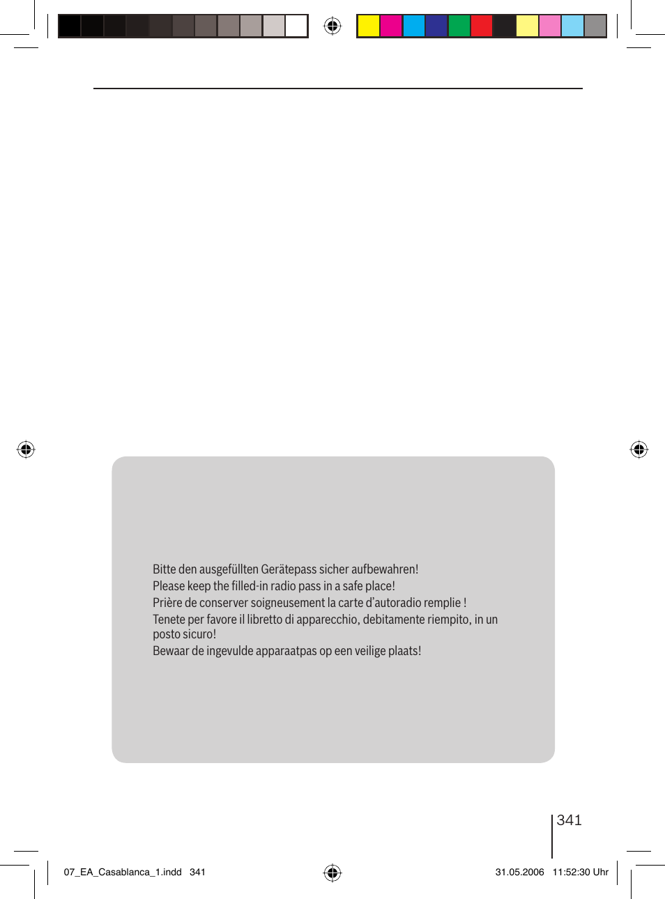 Blaupunkt CASABLANCA MP56 User Manual | Page 68 / 69