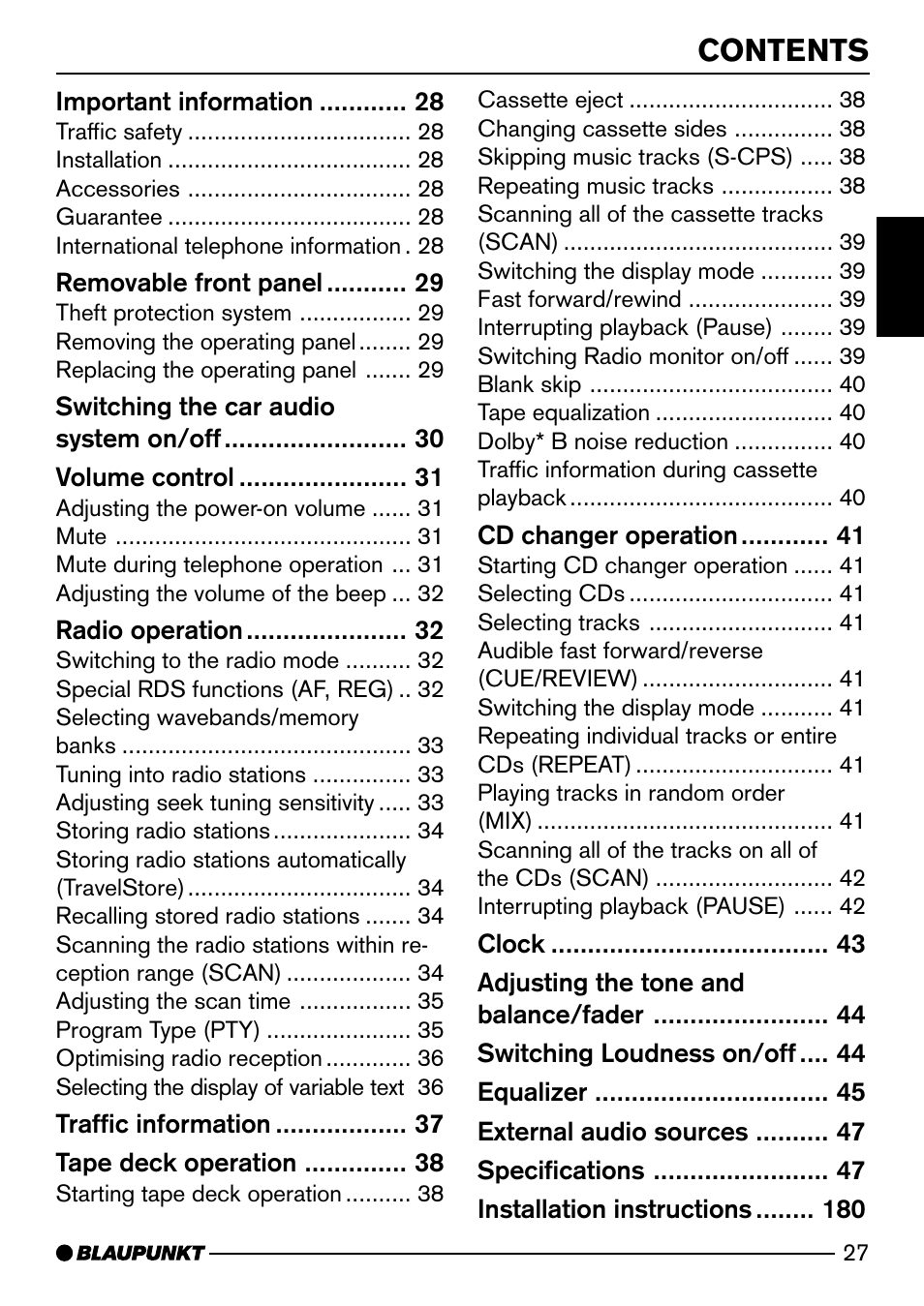 Blaupunkt Dsseldorf C50 User Manual | Page 5 / 26