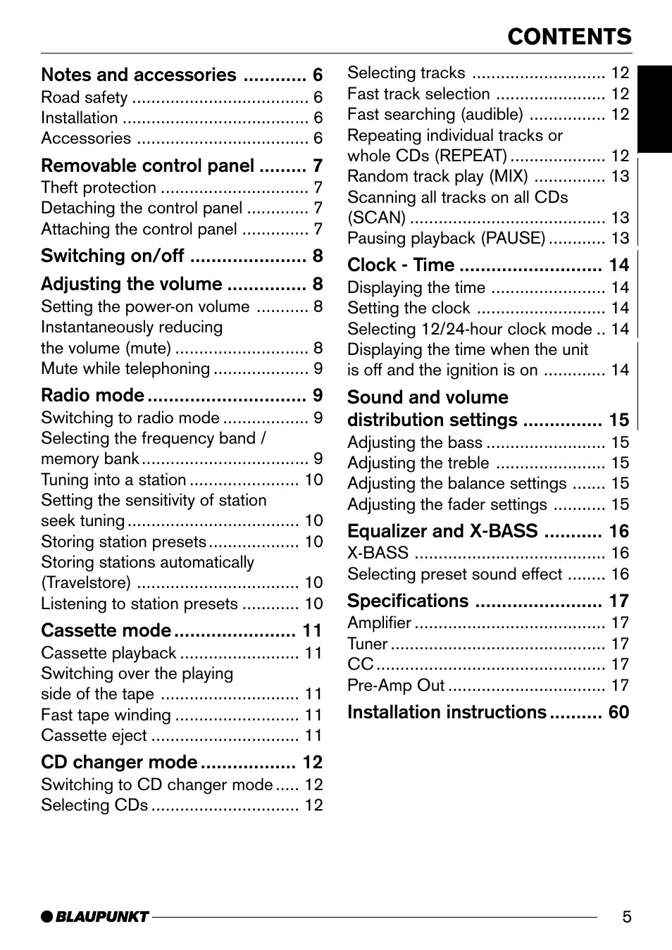 Blaupunkt St. Louis C32 User Manual | Page 5 / 25