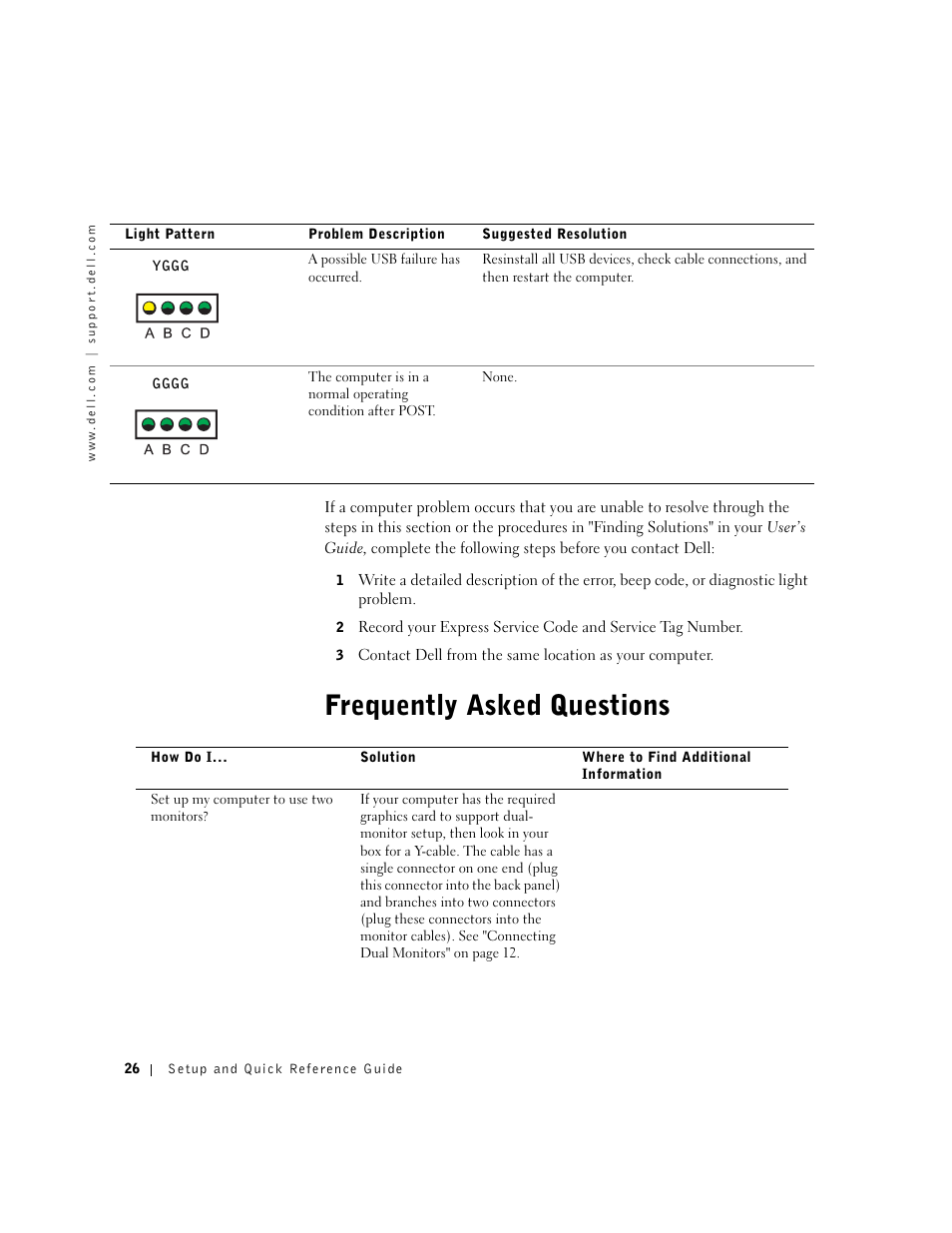 Frequently asked questions | Dell Precision 350 User Manual | Page 26 / 148