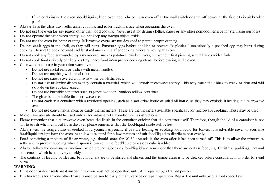 Hyundai H-MW1717 User Manual | Page 3 / 19