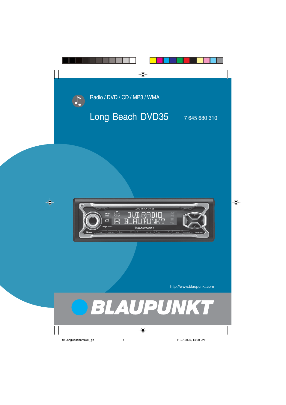 Blaupunkt LONG BEACH DVD35 User Manual | 65 pages