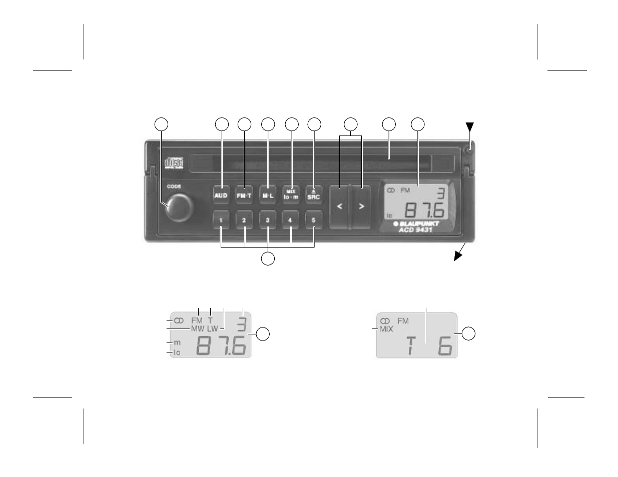 Blaupunkt ACD 9431 User Manual | Page 2 / 9