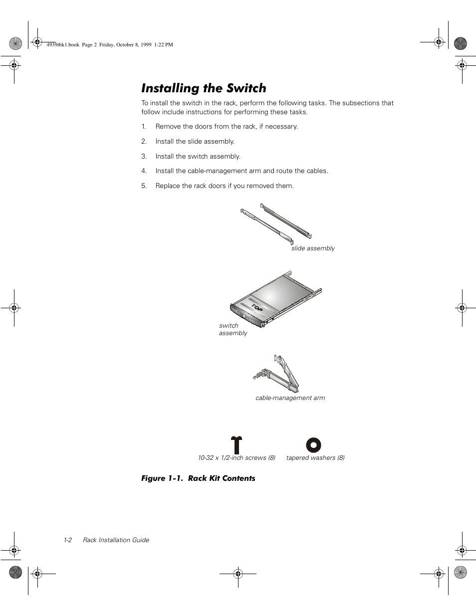 Installing the switch | Dell PowerVault 56F (16P Fibre Channel Switch) User Manual | Page 18 / 98