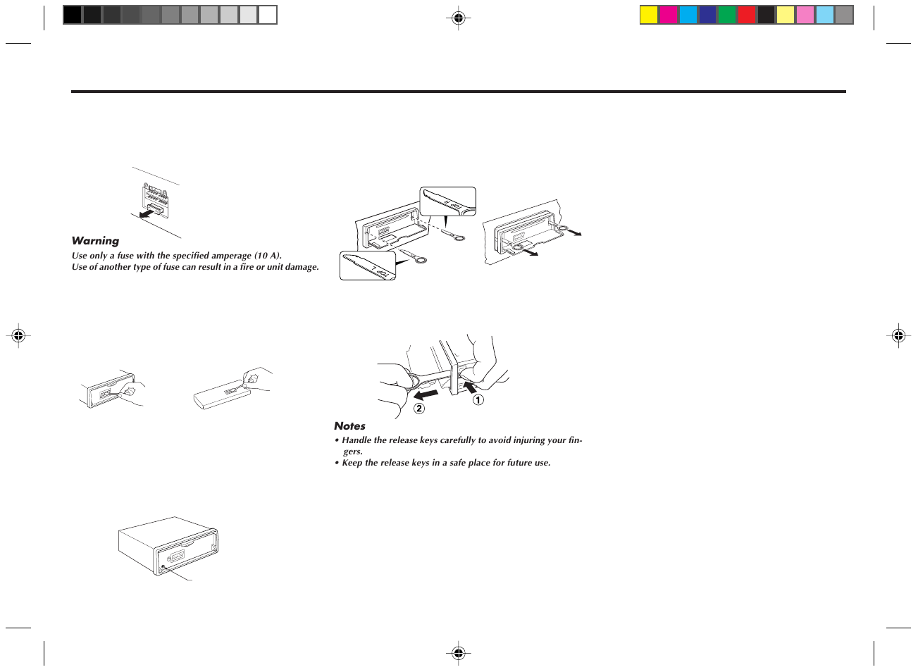 Maintenance, Removing the unit, Replacing the fuse | Cleaning the connectors, Returning to the initial settings | Blaupunkt CD169 User Manual | Page 10 / 11