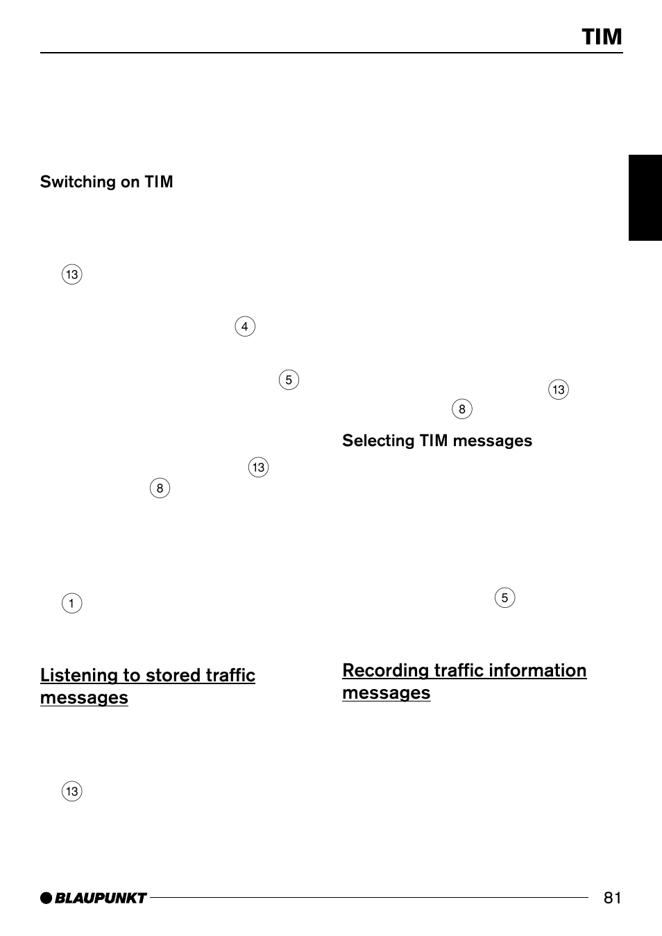 Listening to stored traffic messages, Recording traffic information messages | Blaupunkt 7 644 820 310 User Manual | Page 27 / 56