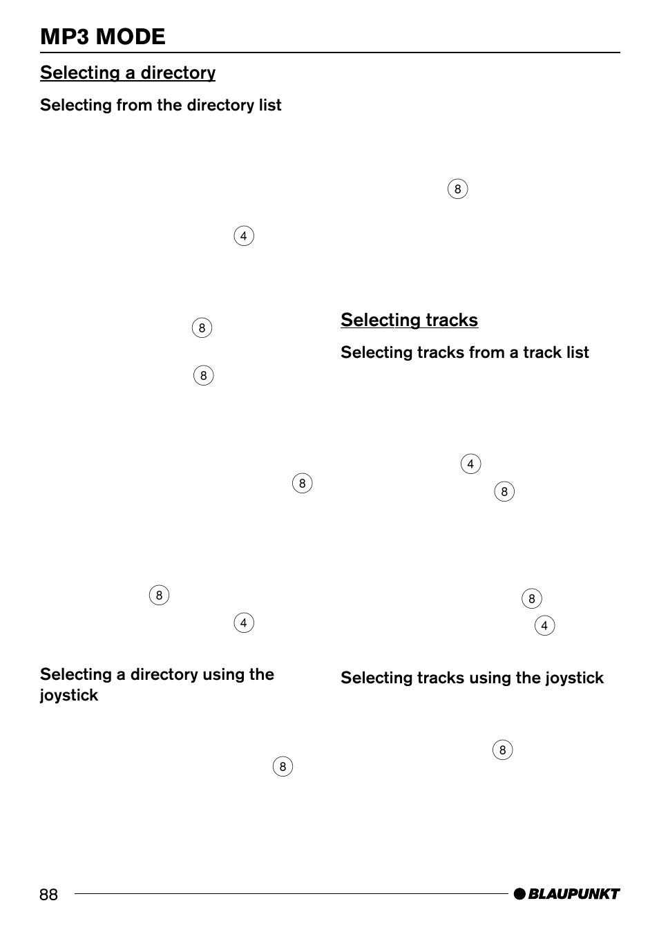 Mp3 mode | Blaupunkt 7 644 820 310 User Manual | Page 34 / 56