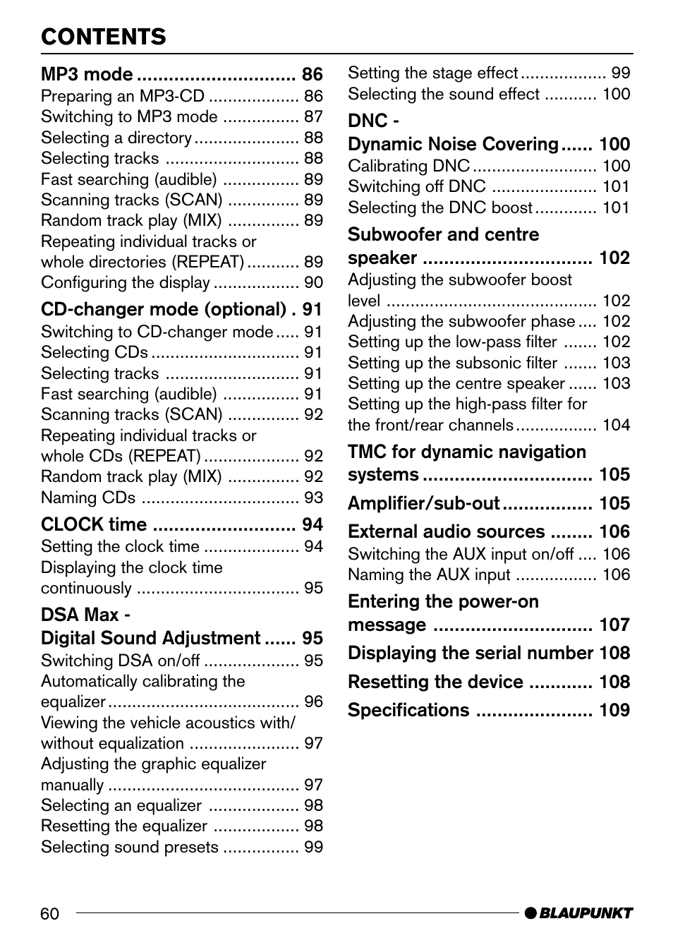 Blaupunkt 7 644 820 310 User Manual | Page 6 / 56