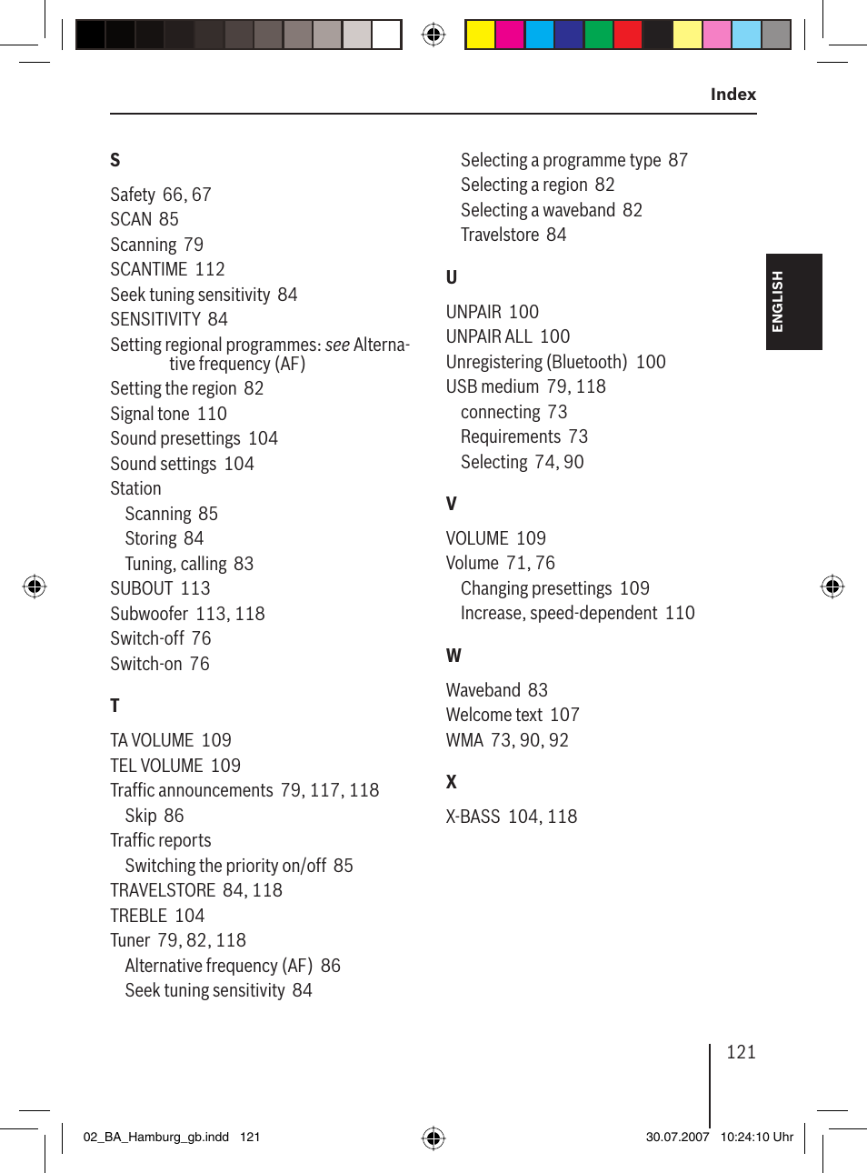 Blaupunkt HAMBURG MP57 User Manual | Page 60 / 63