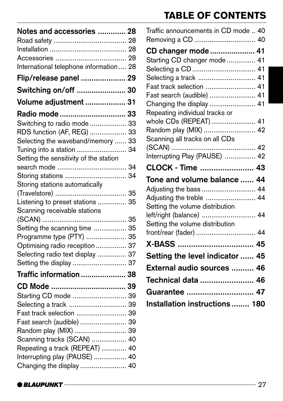 Blaupunkt Modena CD51 User Manual | Page 4 / 24