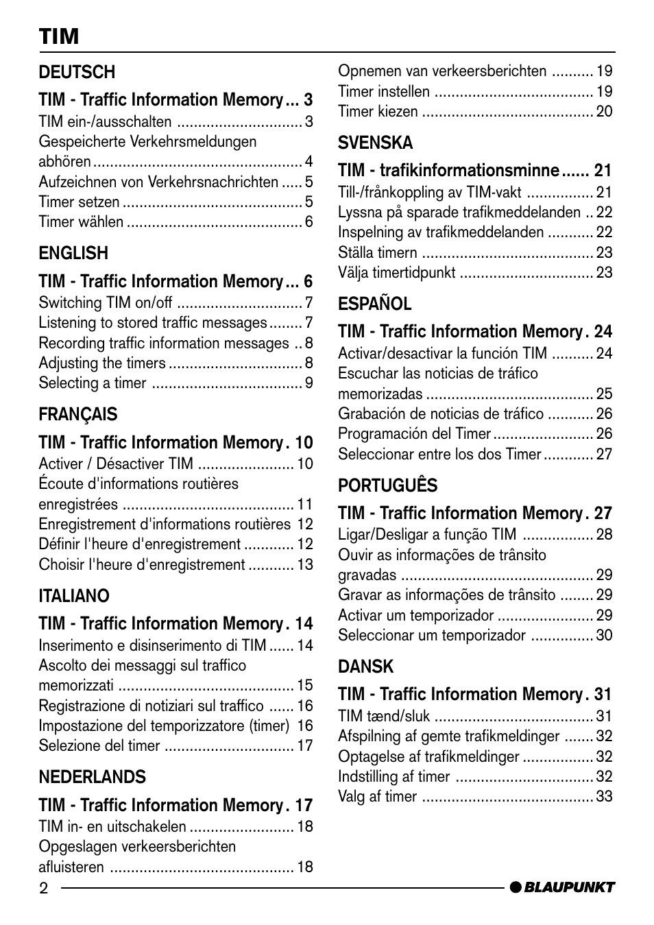 Blaupunkt SAN FRANCISCO CD72 User Manual | Page 46 / 78